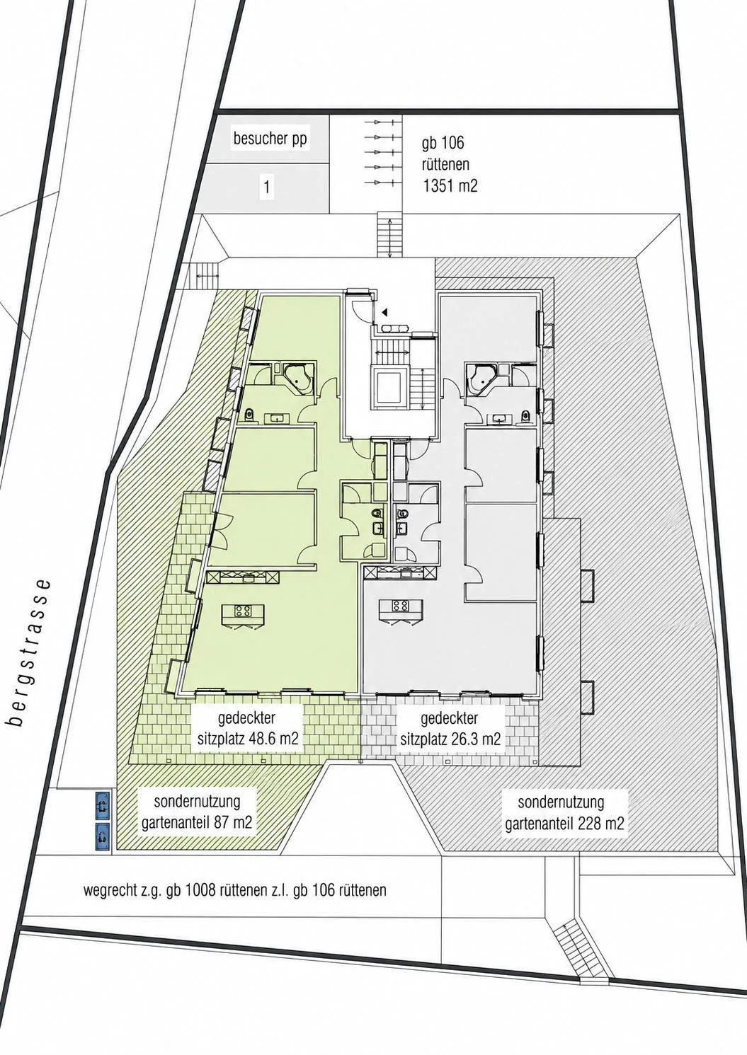 Situationsplan Bergstrasse 68